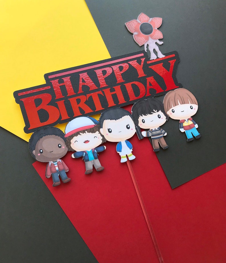 Stranger Things Cake Topper Printable Customize And Print