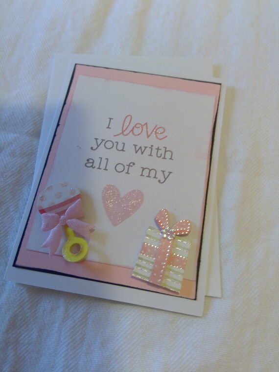 I Love You Baby Girl Card Etsy I Love You Baby Girl Card Etsy