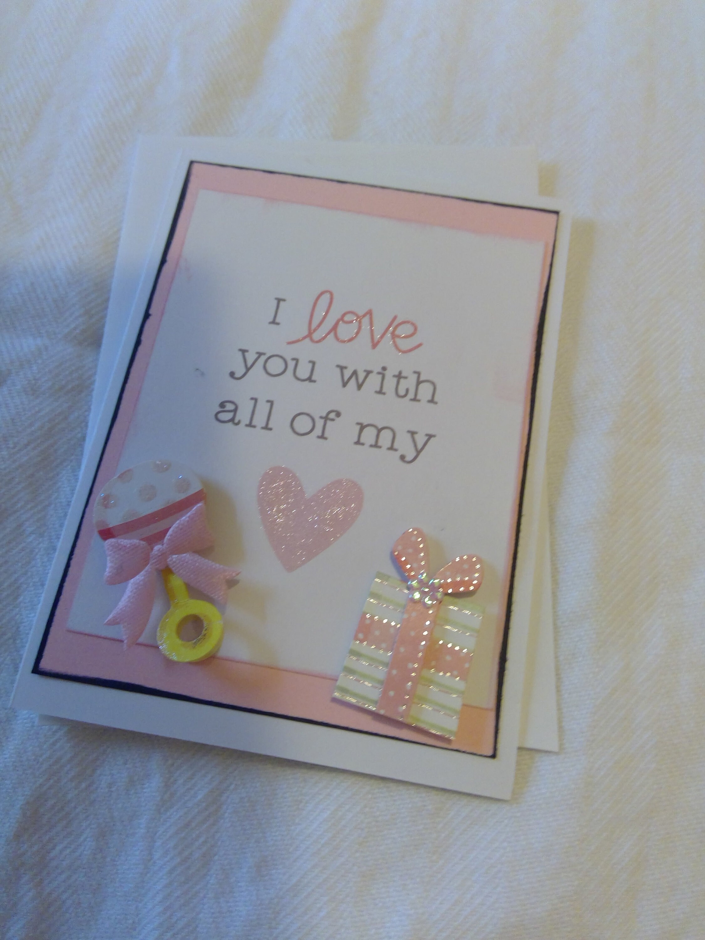 I Love You Baby Girl Card Etsy I Love You Baby Girl Card Etsy