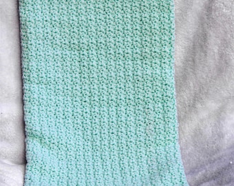 Teal/Aqua Crochet Baby Blanket