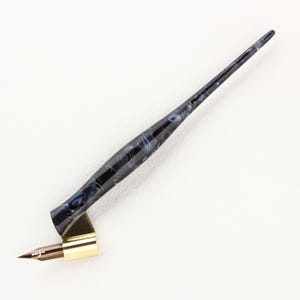 PISZ handmade wooden oblique calligraphy pen holder. For copperplate, spencerian, modern, ornamental penmanship penholder ergonomic galalith
