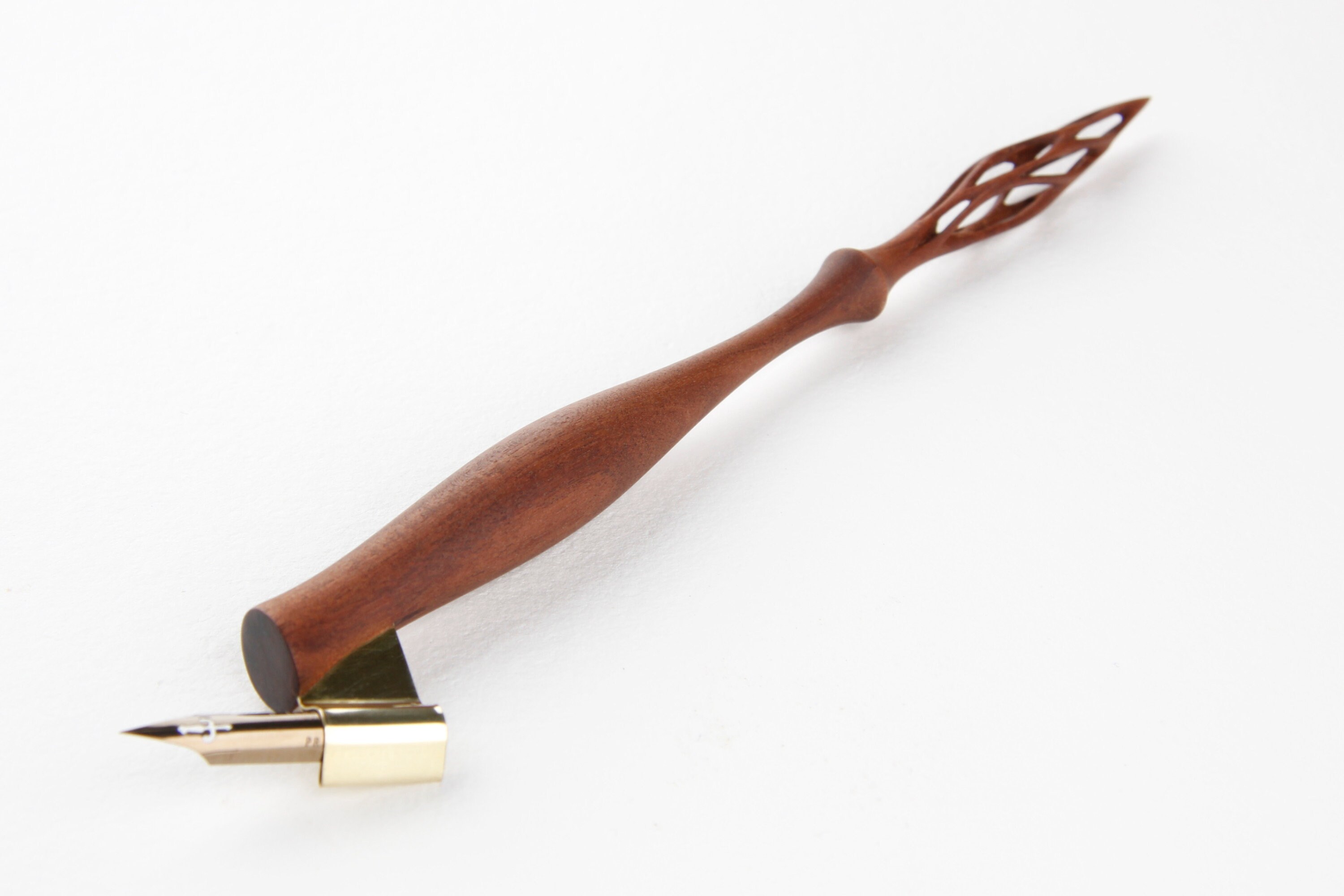 Portapennino Per Calligrafia In Legno - Supporto Obliquo Per Pennini Copperplate - Foto 2