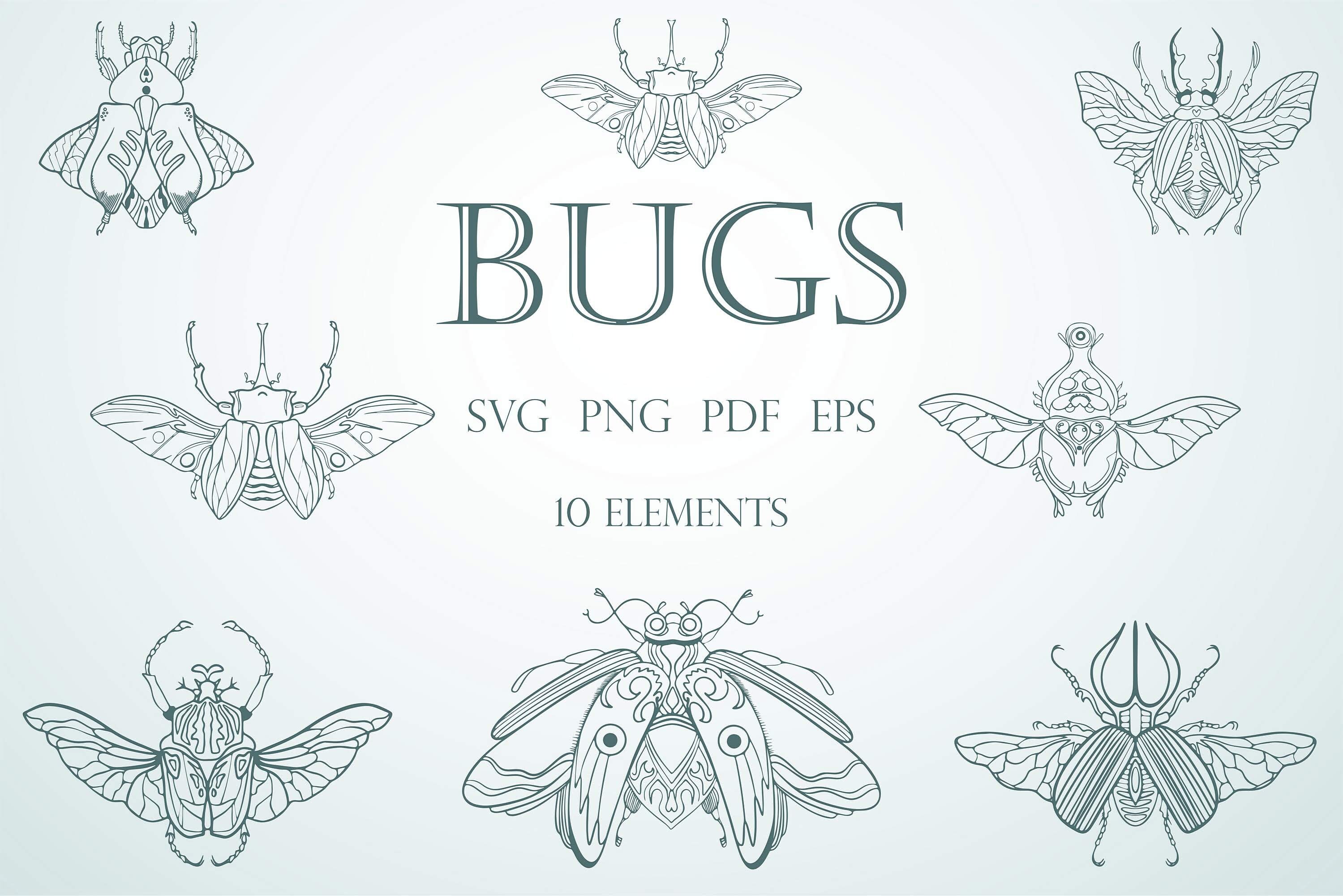 Insects Racing Svg Bugs SVG, Insects SVG Bundle, Beetle Clipart PNG, Bee Print Eps, Files ...