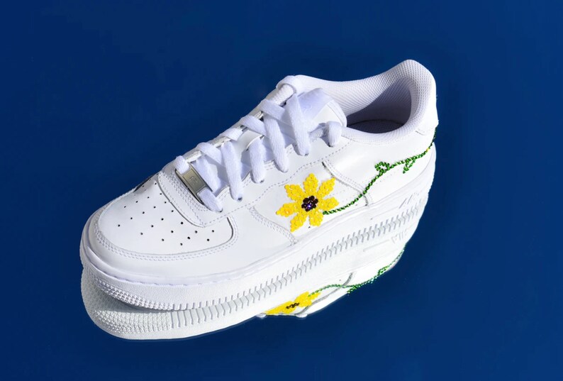 Sunflower Swarovski Crystal Nike AF1 Air Force 1 Sneaker | Etsy
