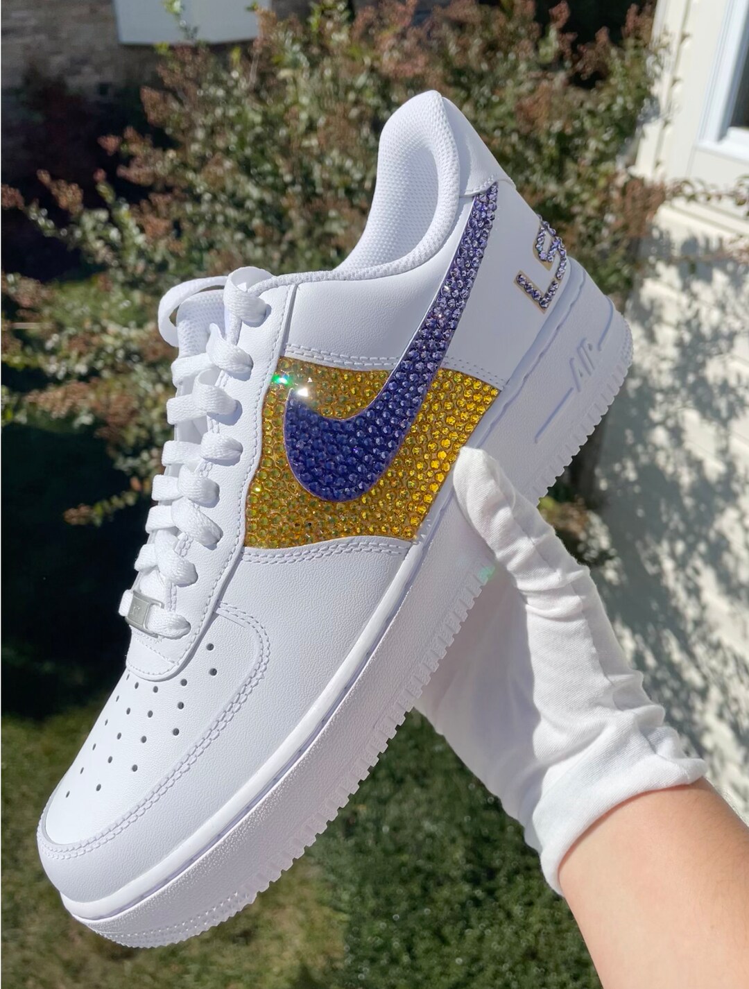 custom air force 1 crystal