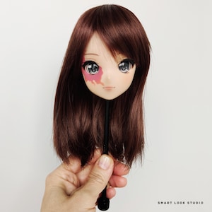 Smart Doll Head / Valiant / BJD head / Wig and Eyes Included