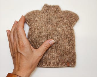 Hand Knit Smartdoll Sweater: Brown SD/SD13 Doll Clothes