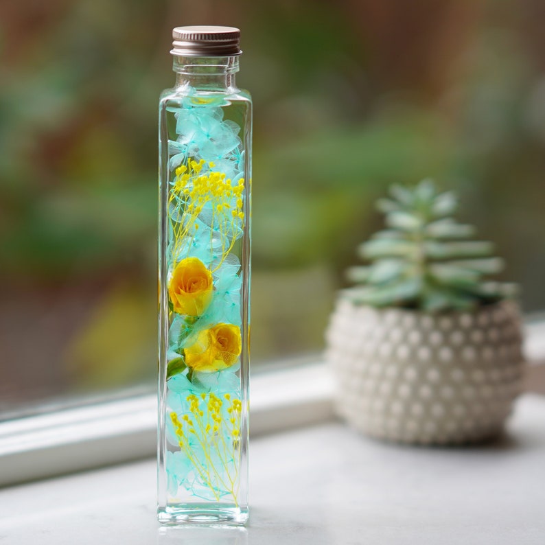 Herbarium Herbarium bottle flower gift flower bottle dried Etsy