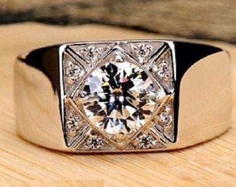 Mens Diamond Ring Etsy mens diamond ring etsy