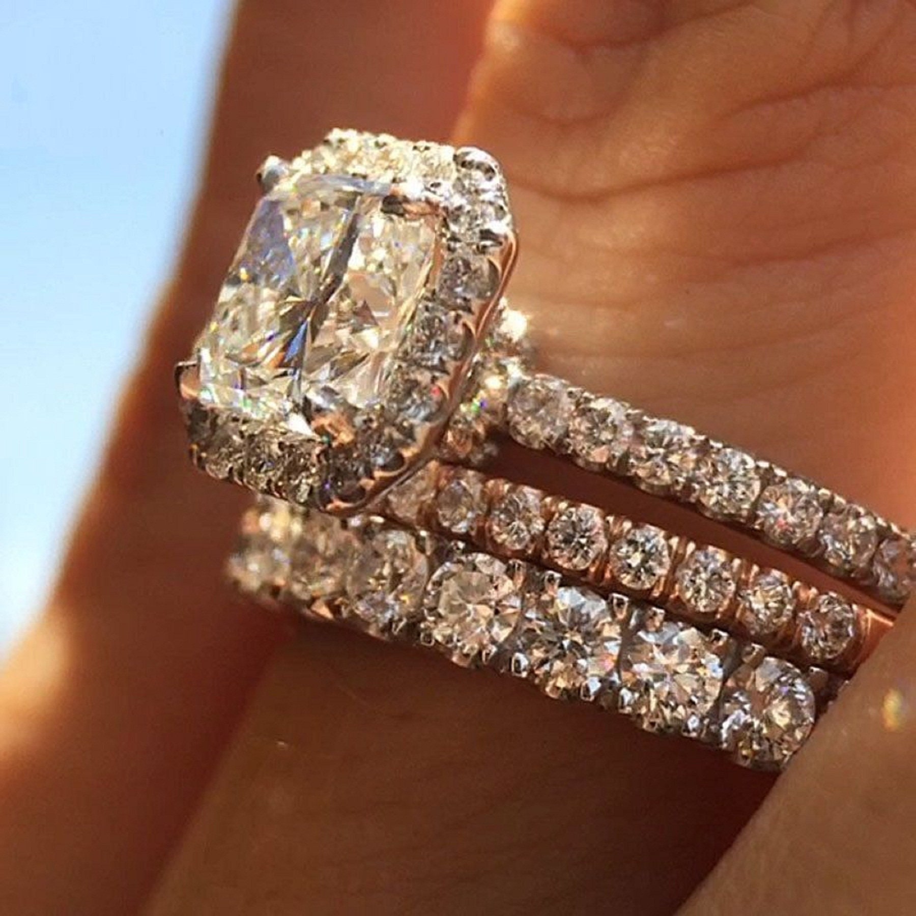 2.50 Ct Cushion Cut Pink Sapphire Diamond Halo Engagement Ring 14K White Gold FN 2.50 Ct Cushion Cut Pink Sapphire Diamond Halo Engagement Ring 14K White Gold FN