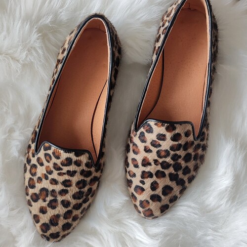 leopard loafers womens