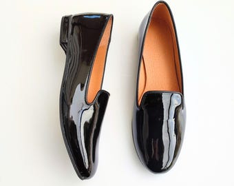 BALLY Patent Leather Loafers, 80s Genuine Leather Black  display picture 3