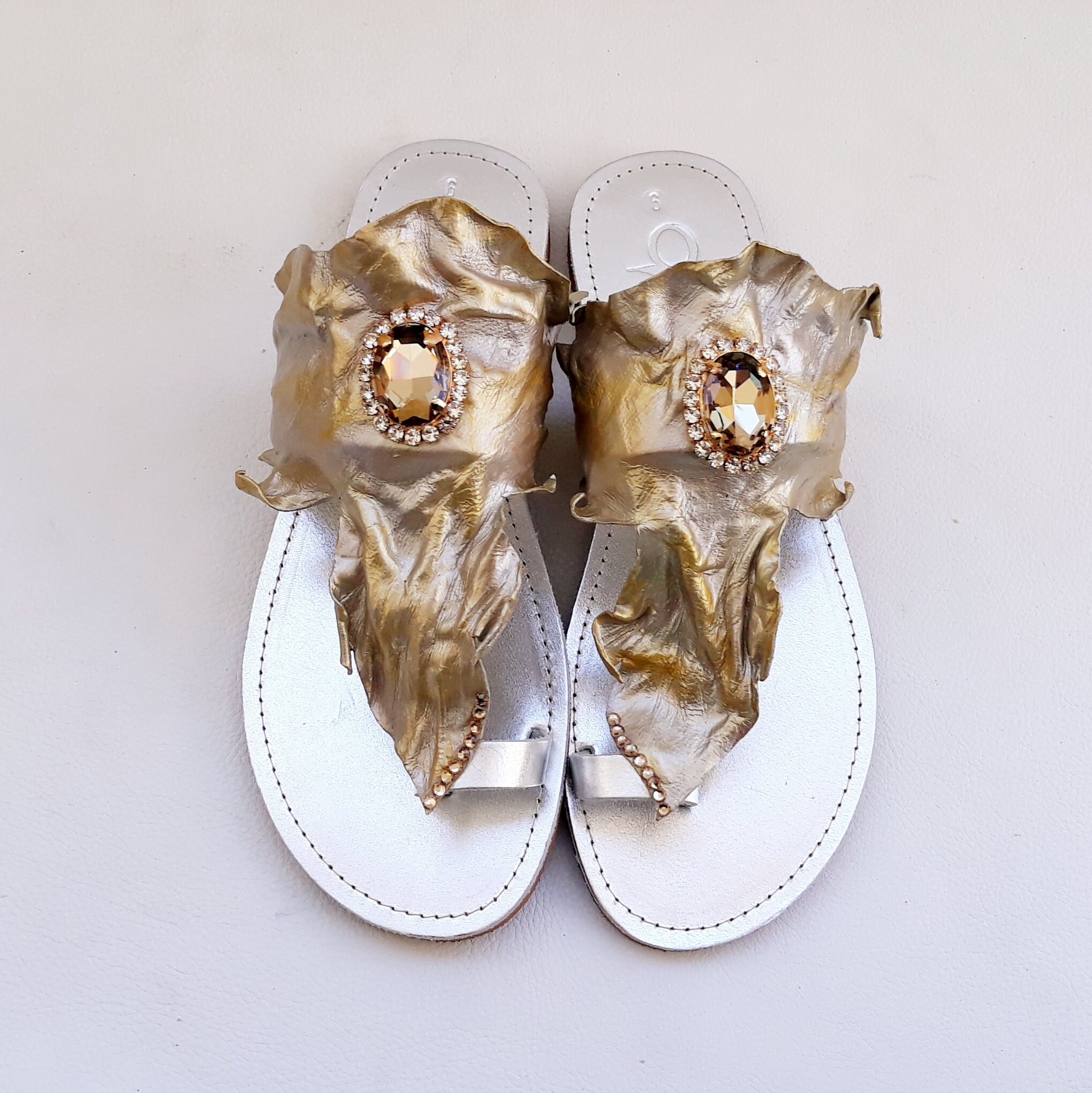 Personalized Elegant Sandals Wearable Art Shoes HandPainted Etsy