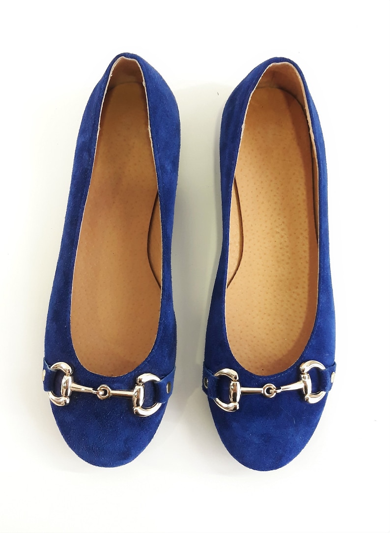 sapphire blue flats