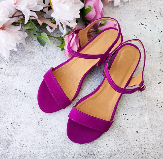 Purple dressy sandals sale