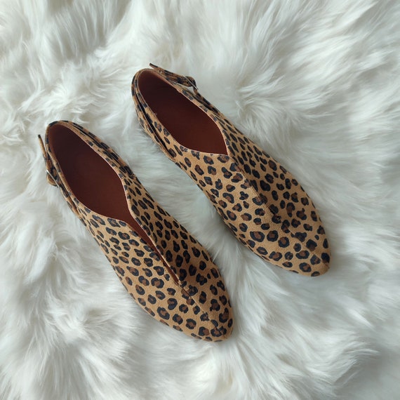 Nieuwe luipaard print damesschoenen slip ons voor vrouwen - Etsy Nederland