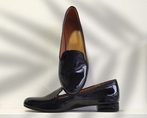 Mocasines negros tacon y plataforma - Zapatos mujer cómodos