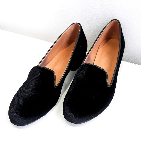 vuilnis meesterwerk Wees Dames Fluwelen Loafers Elegante Slip-On Schoenen Afgeronde - Etsy België