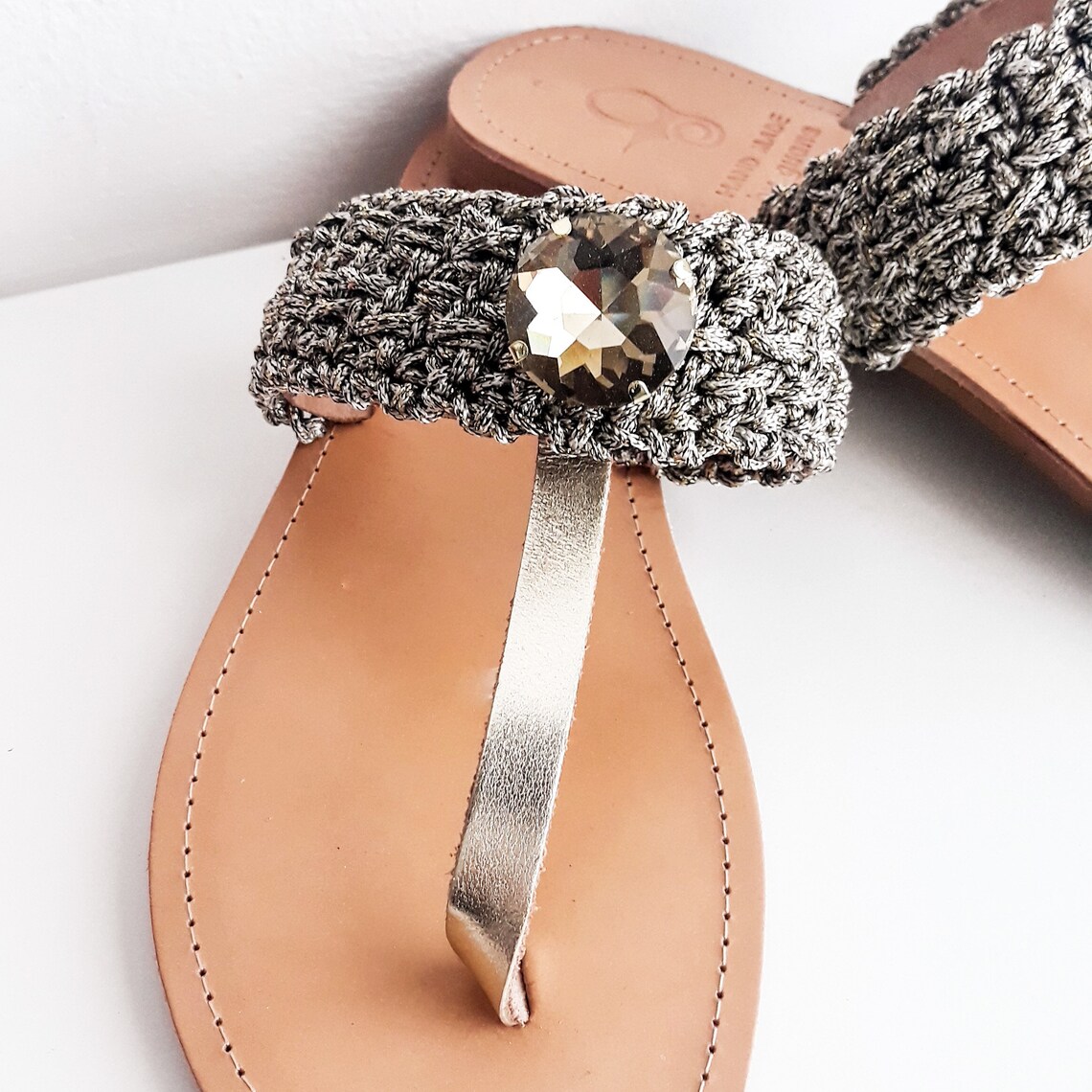 Women's Gold TBar Sandals Handmade Thong Sandals Etsy