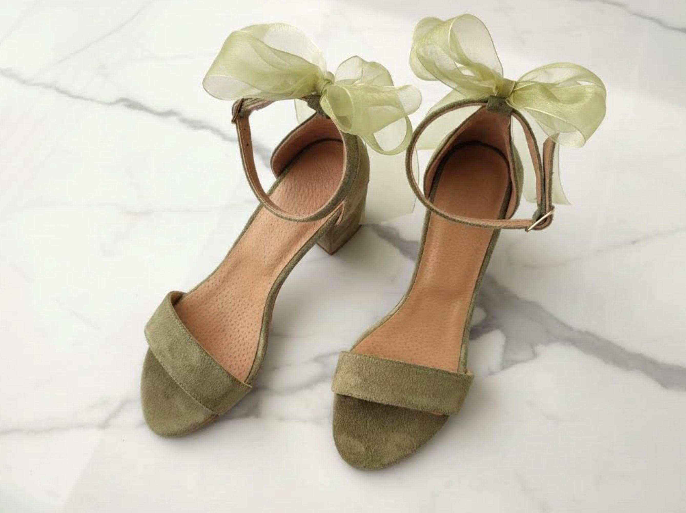 Sage Green Bridesmaid Sandals - Etsy
