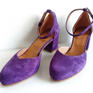 Talons Hauts Femme Violet Effet Daim - Taille UK 6 (pointure 39 Env.), Occasion (portés)