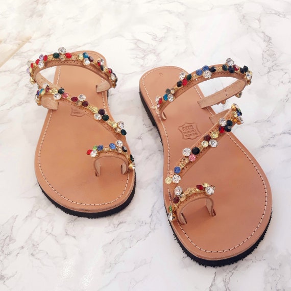 Tan Cute Sandals Open Toe Beach Summer Flat Sandals with Bow Tan Cute Sandals Open Toe Beach Summer Flat Sandals with Bow