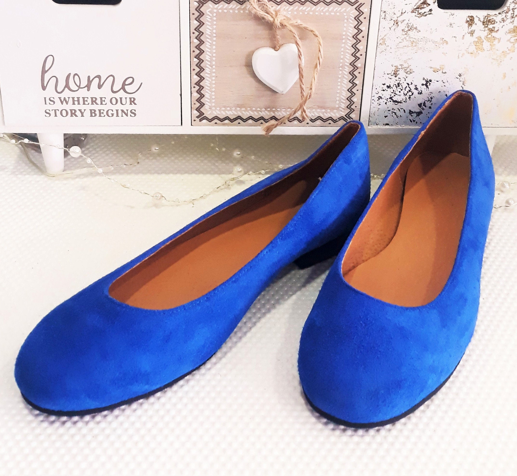 Ballerine blu elettrico sale