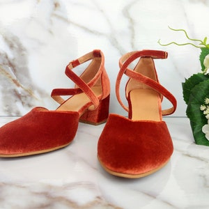 burnt orange pumps shoes