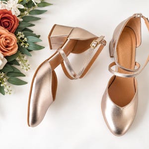 rose gold dress shoes for wedding Low Heels WAREHOUSE20
