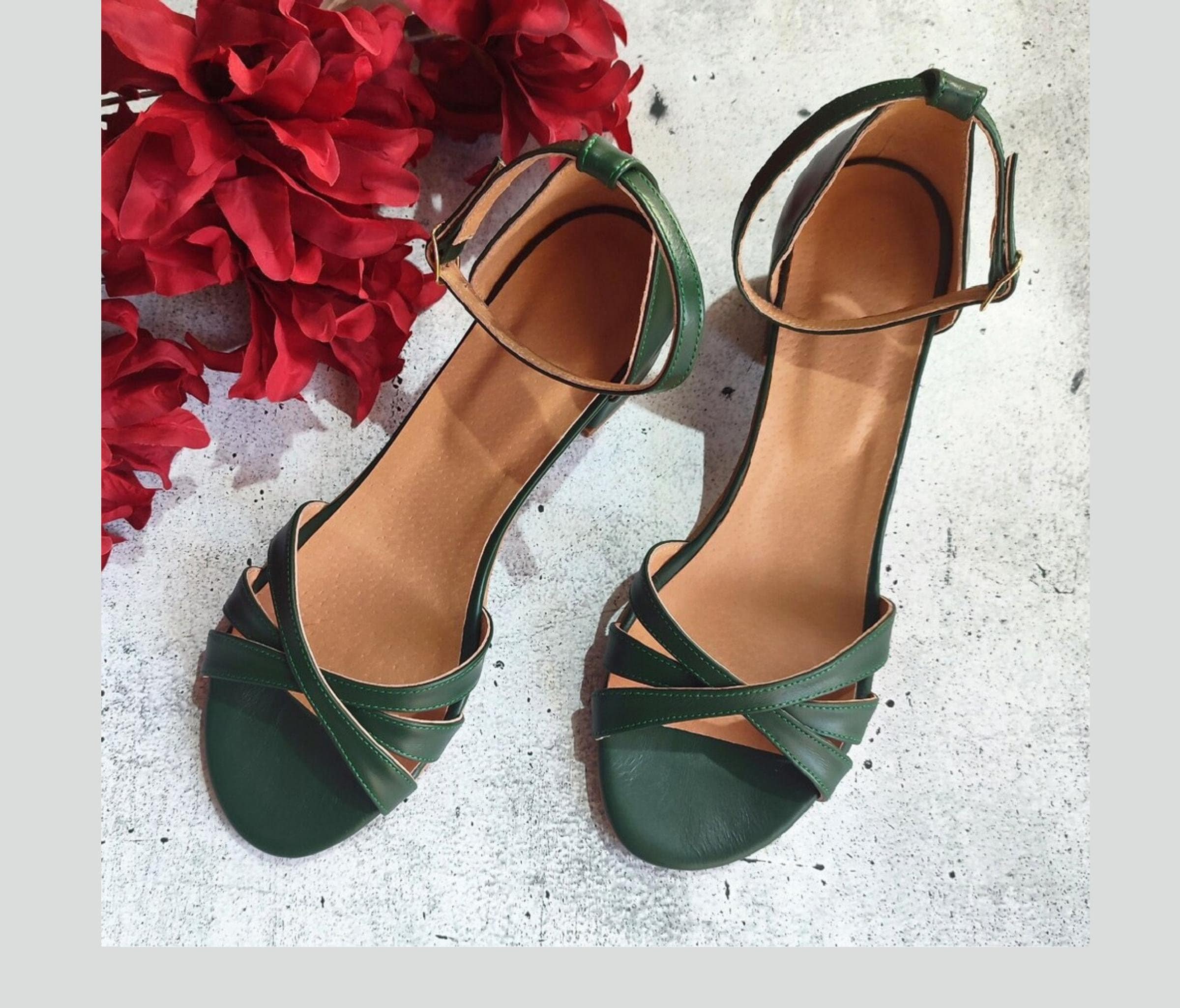 No Heel Sandals Etsy Canada