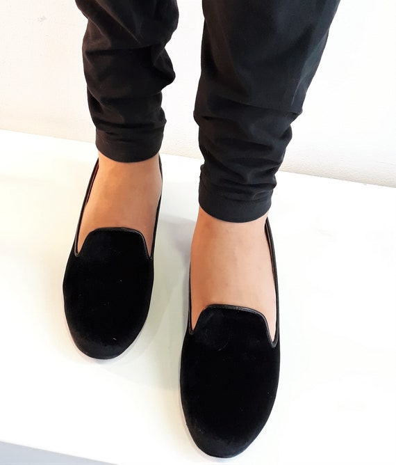 Dames in zwart platte schoenen - België