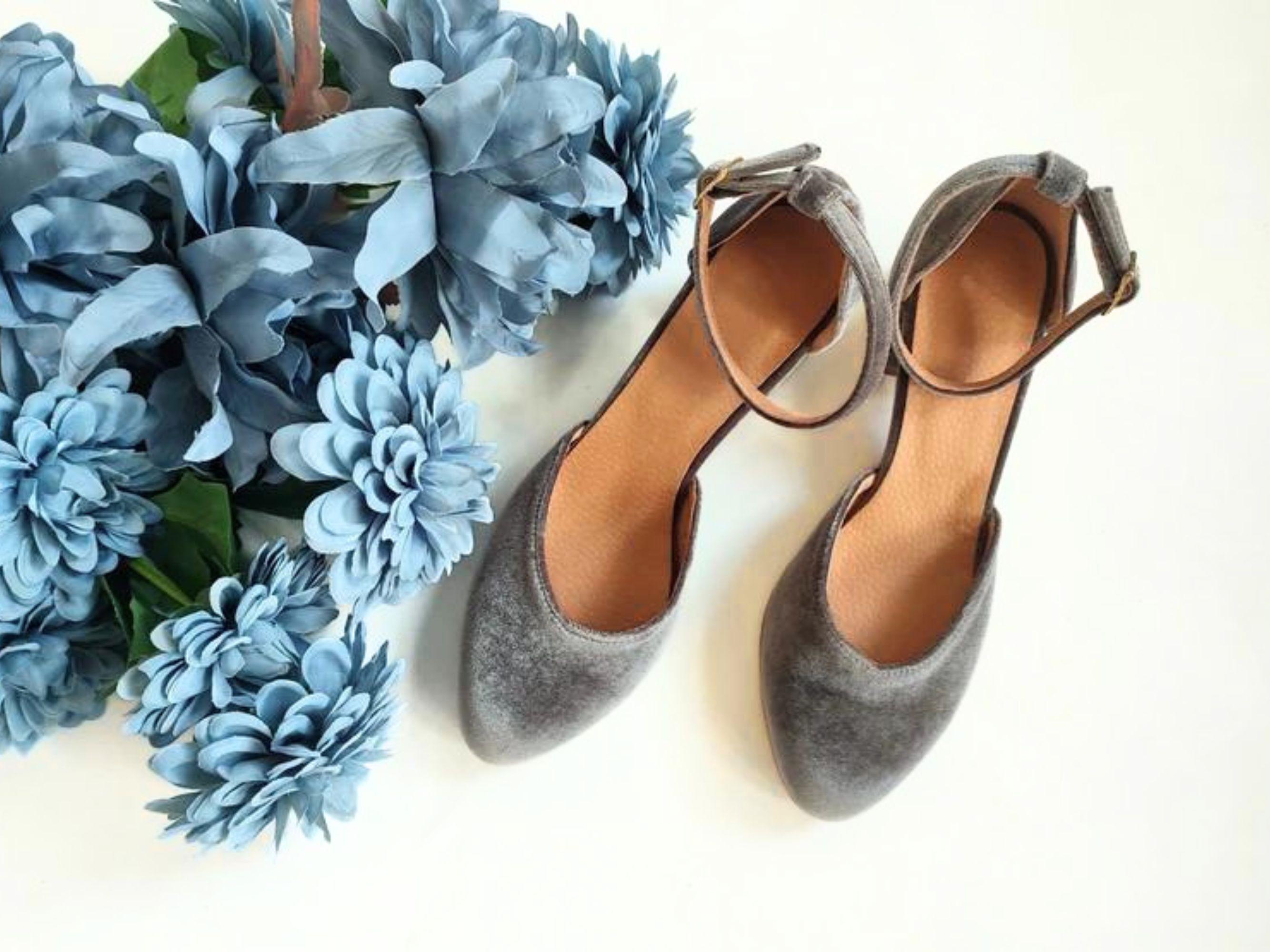 Grey 3 Inch Heels Etsy