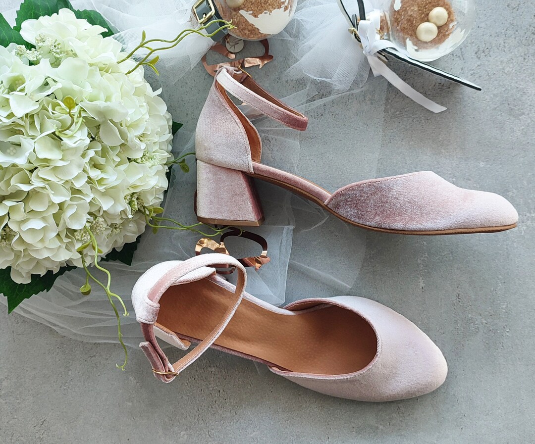 dusty rose heels wedding