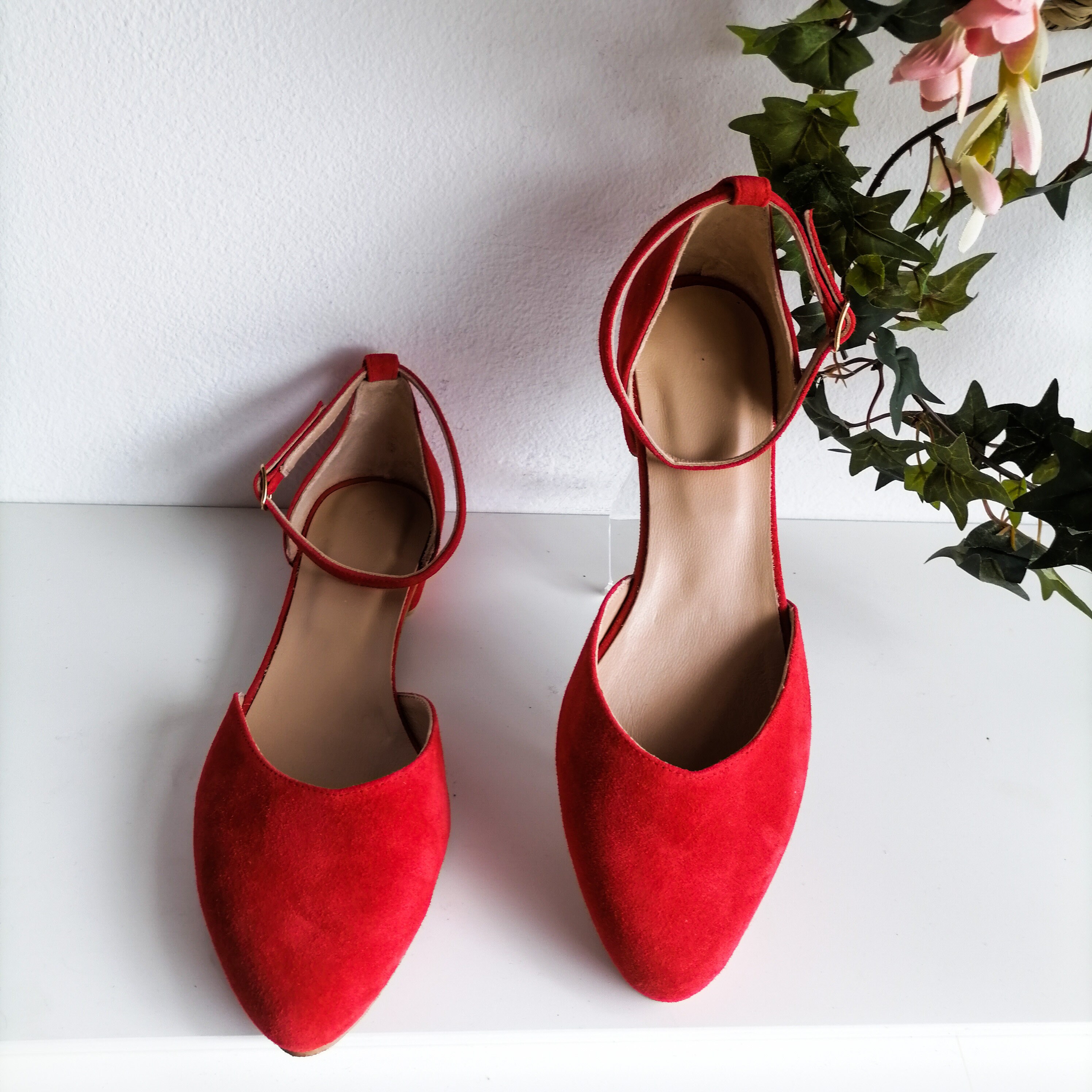 fuchsia ballet flats