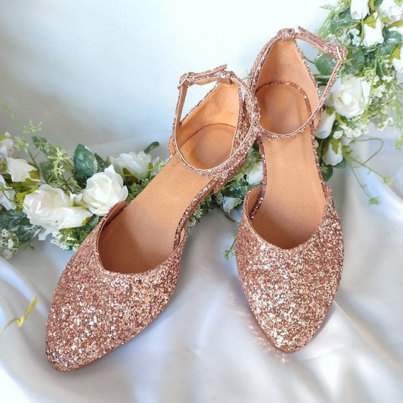 wedding rose gold heels