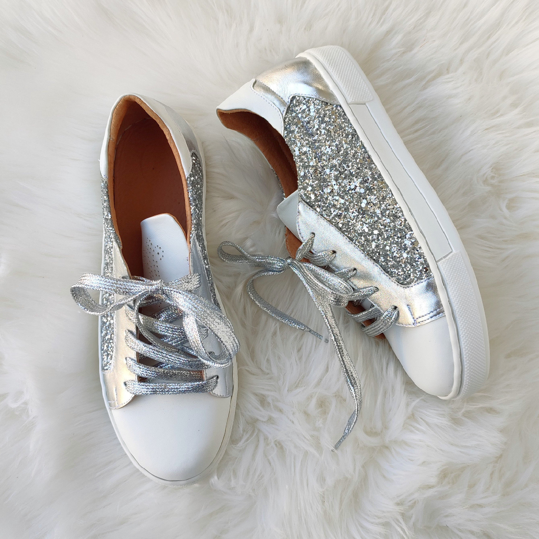 Glitter store trainers womens