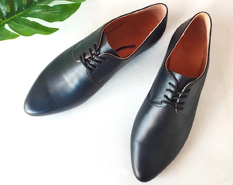 Black Leather Shoes, Classic Oxfords, Women Oxfords, Comfortable Shoes, Lace Up Shoes, Black Formal Shoes, Classic Shoes