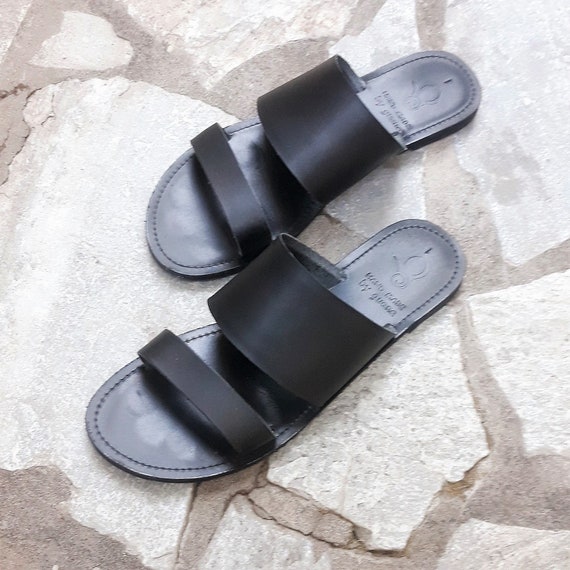 black slide in shoes