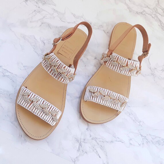 white and gold wedding shoes