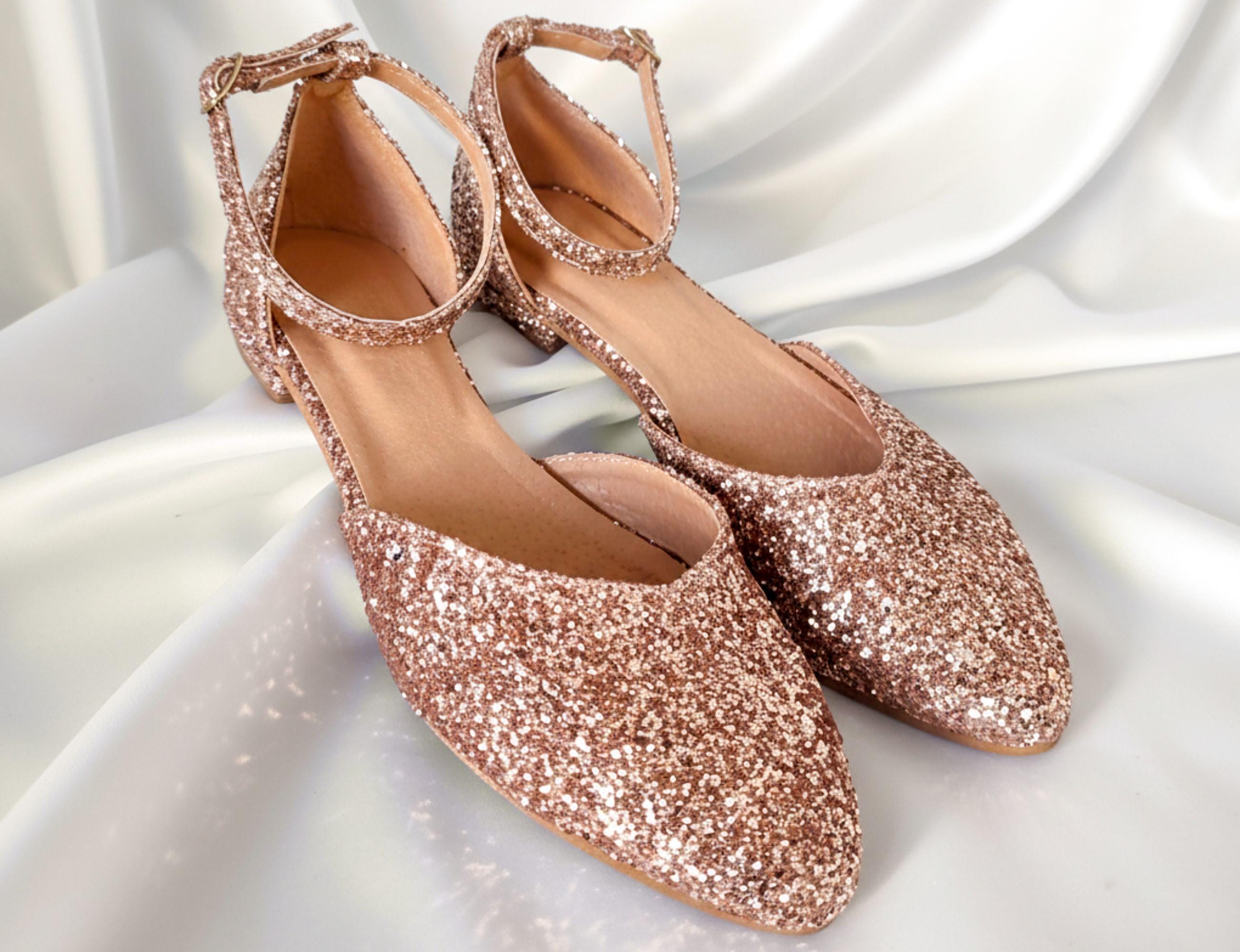 Rose Gold Bridal Shoes Flats - Etsy