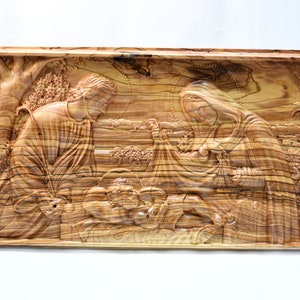 birth of Jesus icon made of olive wood at bethlehem