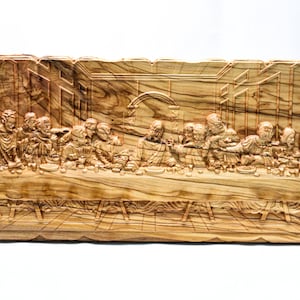 Icon Of Last supper made of Olive wood