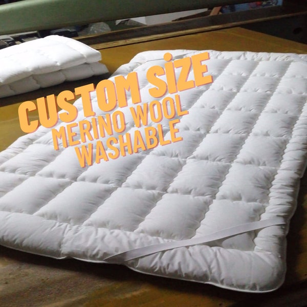 Wool Mattress Topper Etsy