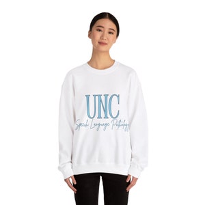 UNC college acronym program major customizable personalized tee shirt speech pathology nursing SLP degree custom minimalist image 4