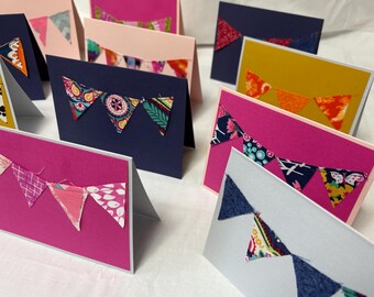 All Occasion Bunting Blank Greeting Card (Set of 12)