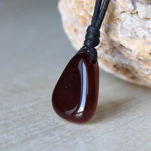 Red Tigers Eye necklace women Red Tigers Eye pendant Red Stone Necklace Gift stone for girlfriend