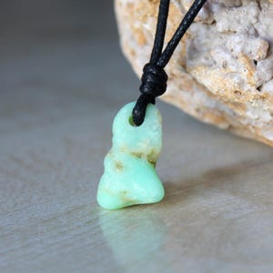 Chrysoprase Pendant for women Chrysoprase Necklace Chrysoprase jewelry Healing stone Gift stone for girlfriend boyfriend