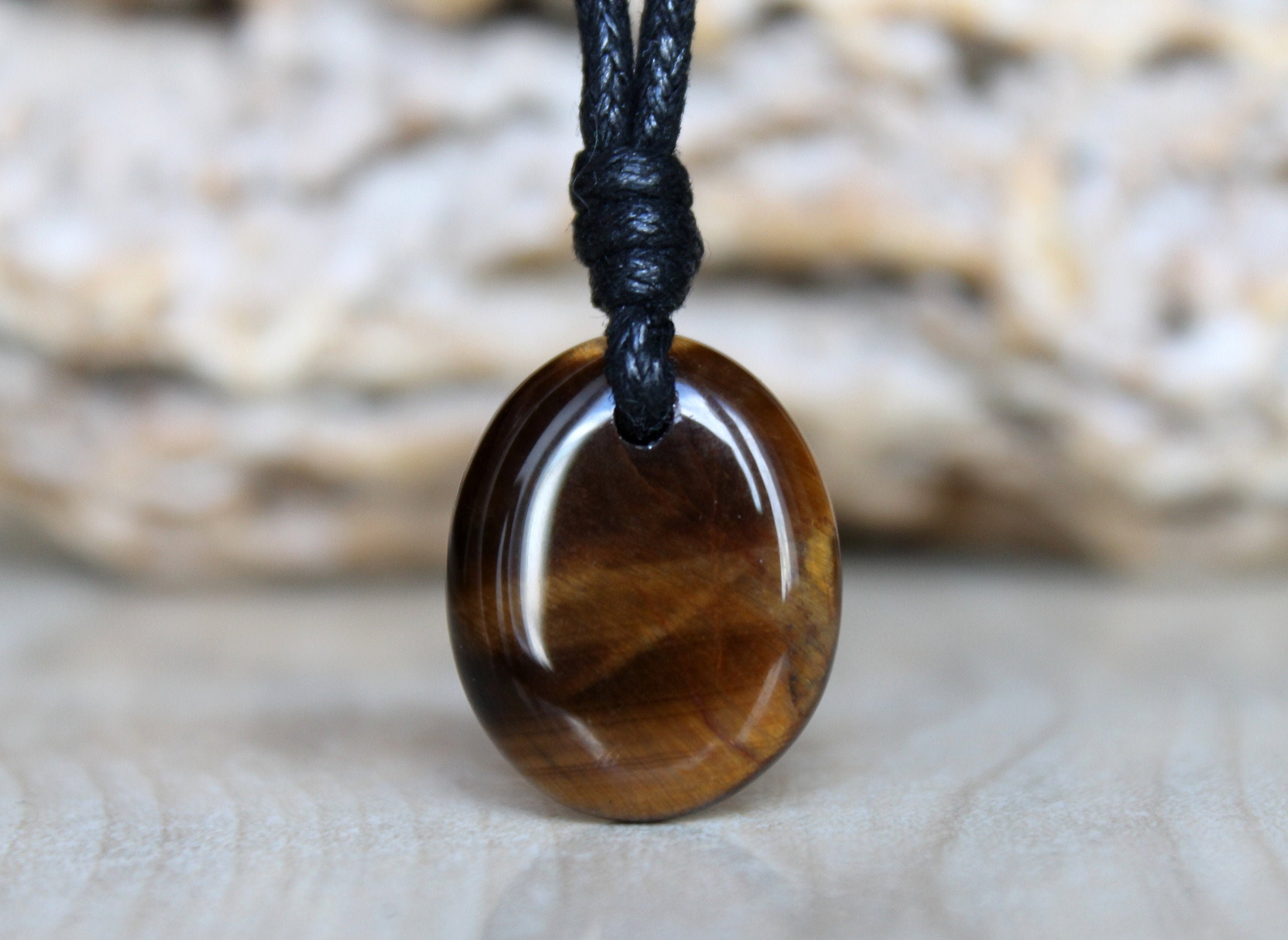 Tigers Eye pendant Mens Tiger Eye necklace Protection necklace Etsy