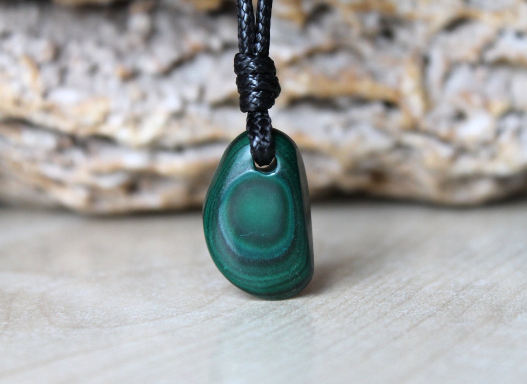 Malachite Pendant for Women Green Necklaces Men Malachite Jewelry ...