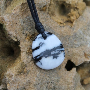 Zebra Jasper necklace Zebra Jasper pendant Stone Necklace Gift stone for girlfriend boyfriend
